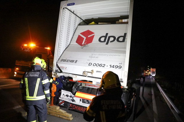 Schwerer LKW-Unfall auf Pyhrnautobahn bei St. Pankraz