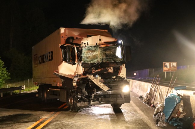 Schwerer LKW-Unfall auf Pyhrnautobahn bei St. Pankraz