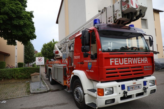 Vermeintlicher Gasaustritt in einer Wohnanlage in Stadl-Paura sorgte fr Einsatz