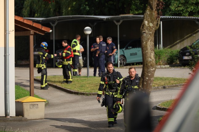 Vermeintlicher Gasaustritt in einer Wohnanlage in Stadl-Paura sorgte fr Einsatz