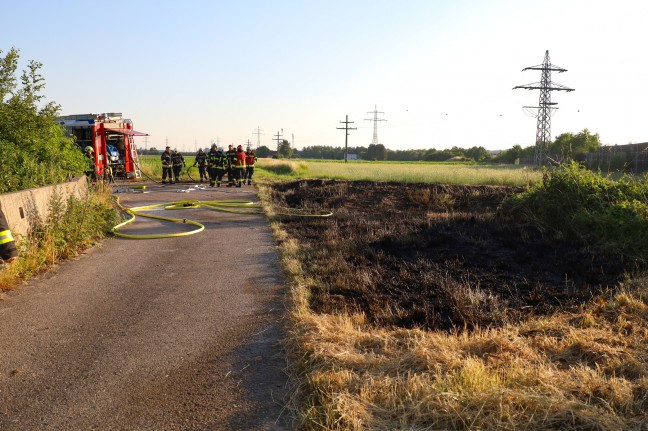 Flurbrand in Wels-Vogelweide sorgte fr Einsatz der Feuerwehr