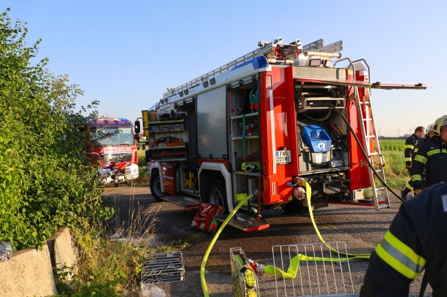 Flurbrand in Wels-Vogelweide sorgte fr Einsatz der Feuerwehr