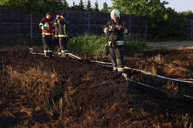 Flurbrand in Wels-Vogelweide sorgte fr Einsatz der Feuerwehr