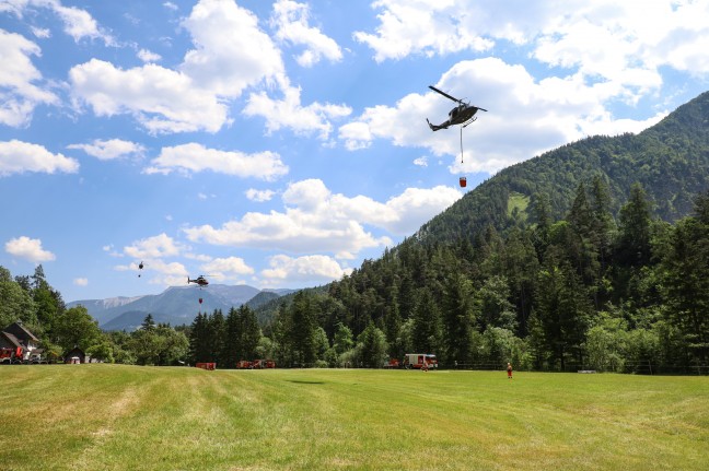 Groeinsatz bei Waldbrand am Weienberg in Klaus an der Pyhrnbahn