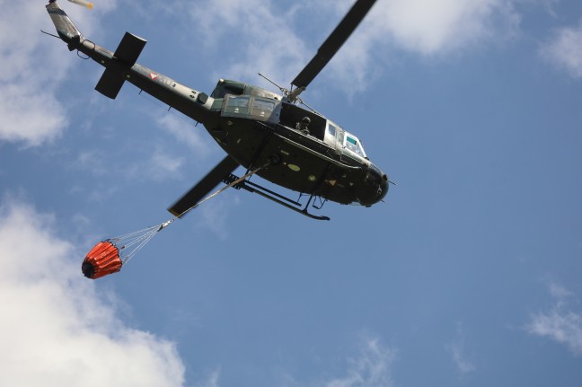 Groeinsatz bei Waldbrand am Weienberg in Klaus an der Pyhrnbahn