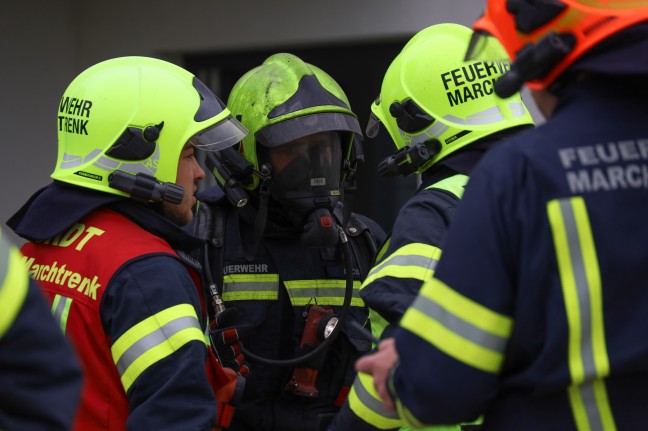 Kellerbrand in einem Einfamilienhaus in Marchtrenk