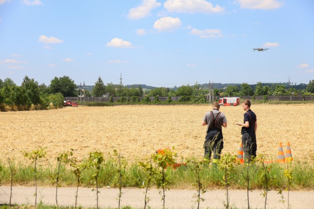 Westbahnstrecke bei Gunskirchen wegen Vegetationsbrand kurzzeitig unterbrochen