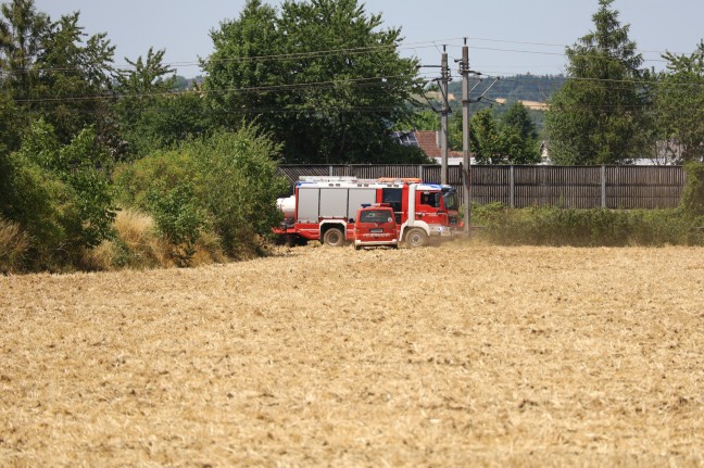 Westbahnstrecke bei Gunskirchen wegen Vegetationsbrand kurzzeitig unterbrochen