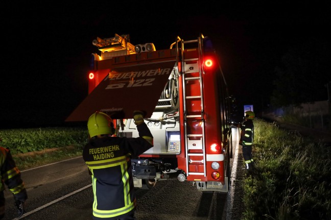 Schwerer Crash zwischen zwei PKW auf Innviertler Strae bei Krenglbach