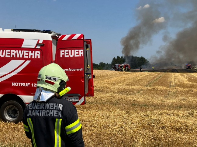 Feldbrnde sorgen erneut fr einige grere Einstze der Feuerwehren in Obersterreich