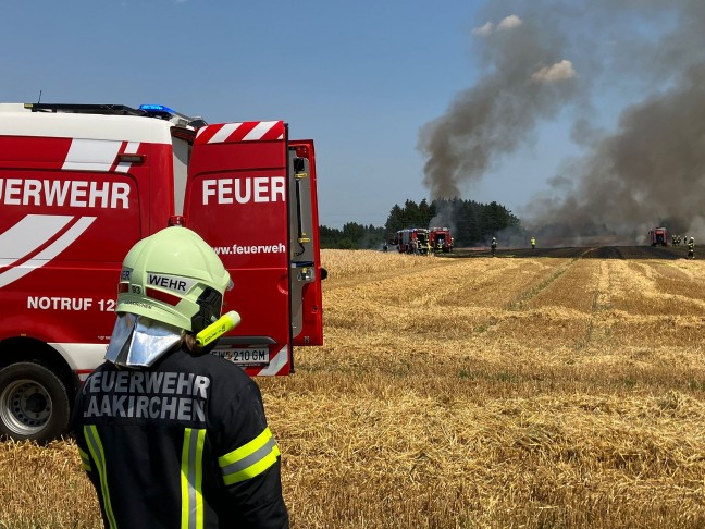 Feldbrnde sorgen erneut fr einige grere Einstze der Feuerwehren in Obersterreich