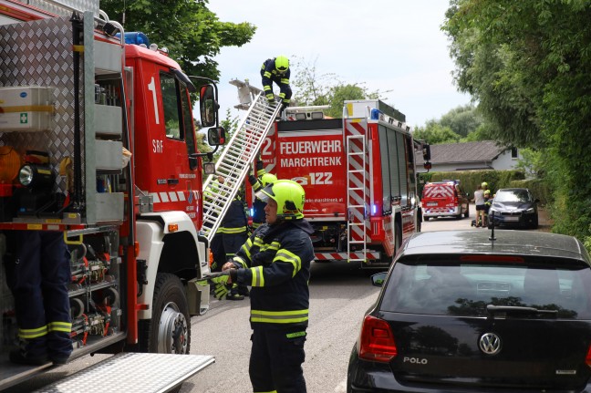 Personenrettung in Marchtrenk: Kleinkind aus versehentlich versperrtem Auto befreit