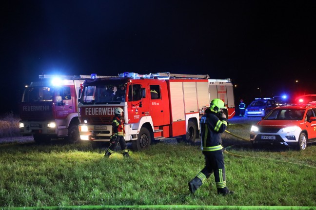 Vollbrand eines kleineren Stadels in Micheldorf in Oberösterreich