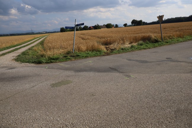 Heftiger Kreuzungscrash zweier PKW in Sipbachzell