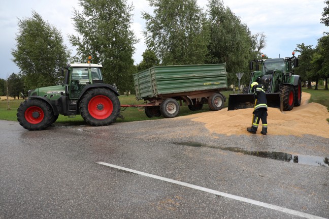 Verlorenes Ladegut sorgte fr Einsatz der Feuerwehr in Sipbachzell