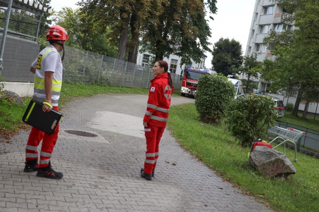 Verbrannte Pizza: Zwei verrauchte Wohnungen in einem Mehrparteienhaus in Wels-Lichtenegg