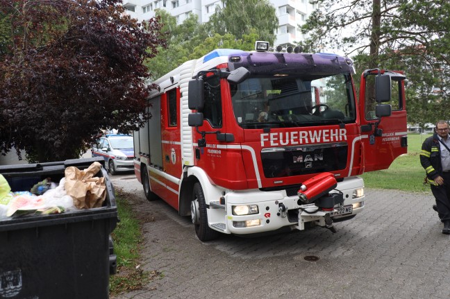 Verbrannte Pizza: Zwei verrauchte Wohnungen in einem Mehrparteienhaus in Wels-Lichtenegg