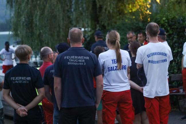 Taucheinsatz: Stand-Up-Paddler (23) im Wolfgangsee bei St. Wolfgang im Salzkammergut untergegangen