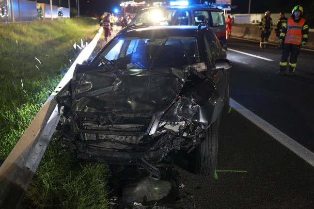 Folgenschwerer Auffahrunfall auf Pyhrnautobahn in Schlierbach fordert vier teils Schwerverletzte