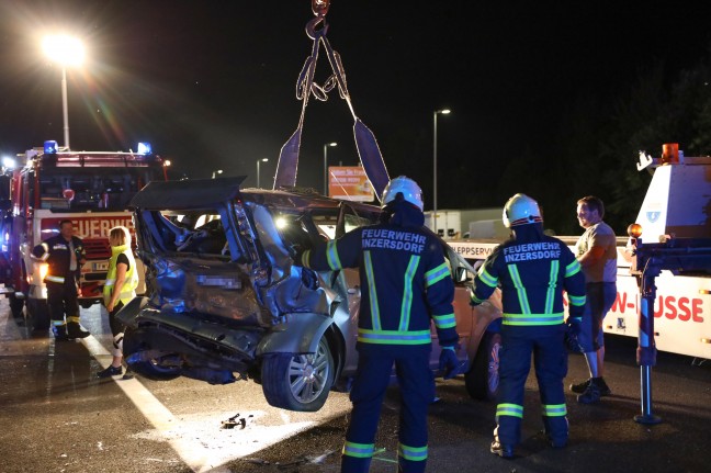 Folgenschwerer Auffahrunfall auf Pyhrnautobahn in Schlierbach fordert vier teils Schwerverletzte