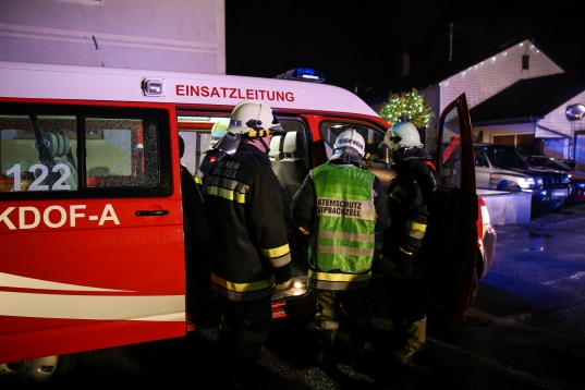 Drei Feuerwehren bei Brand in einem Wohnhaus in Sipbachzell im Einsatz