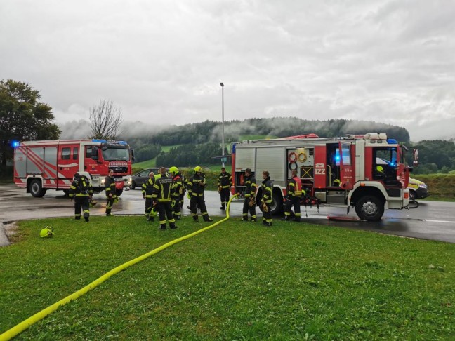 Brand einer Maschine in einem Unternehmen in Spital am Pyhrn fhrte zu Einsatz der Feuerwehr