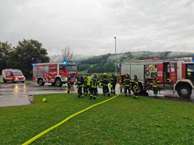 Brand einer Maschine in einem Unternehmen in Spital am Pyhrn führte zu Einsatz der Feuerwehr