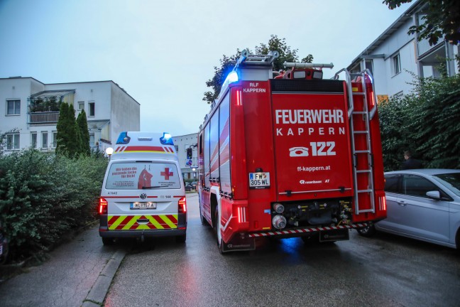 Kleinerer Brand in der Kche einer Mehrparteienhauswohnung in Marchtrenk