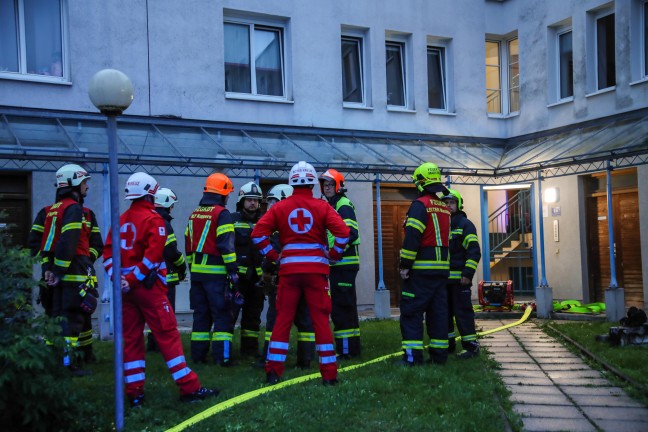 Kleinerer Brand in der Kche einer Mehrparteienhauswohnung in Marchtrenk