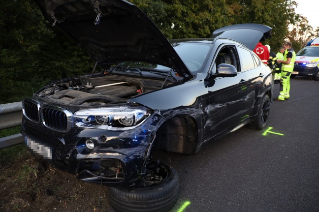 Crash auf Innkreisautobahn bei Wels-Oberthan forderte zwei Leichtverletzte