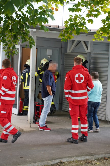 Drei Feuerwehren bei Brand in einem Mehrparteienwohnhaus in Leonding im Einsatz