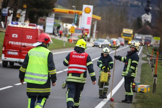 Verkehrsunfall auf der Pyhrnpass Straße in Schlierbach