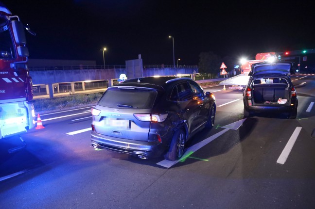 Verkehrsunfall zwischen zwei PKW auf Wiener Straße bei Marchtrenk