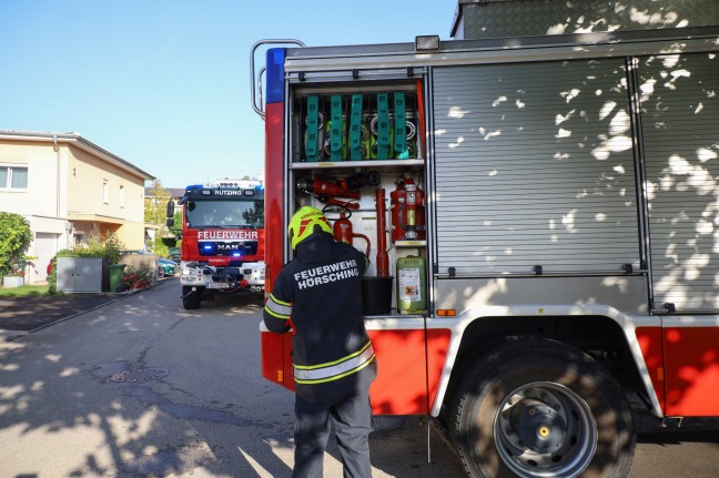 Drei Feuerwehren nach Explosion eines Wschetrockners in einer Wohnung in Hrsching im Einsatz