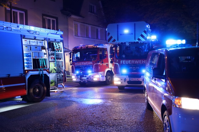 Vollbrand einer Wohnung in einem Wohn- und Geschftsgebude in Wels-Neustadt