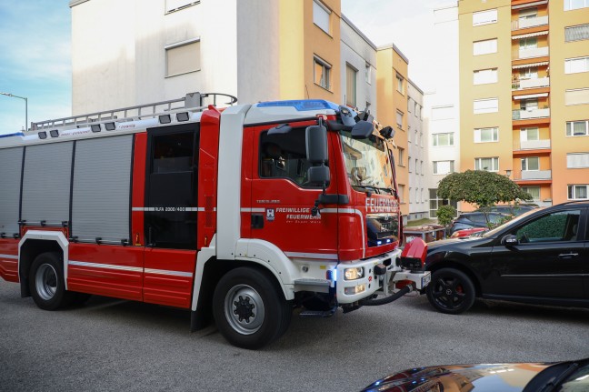 Kleinbrand in einer Wohnung eines Mehrparteienwohnhauses in Wels-Neustadt