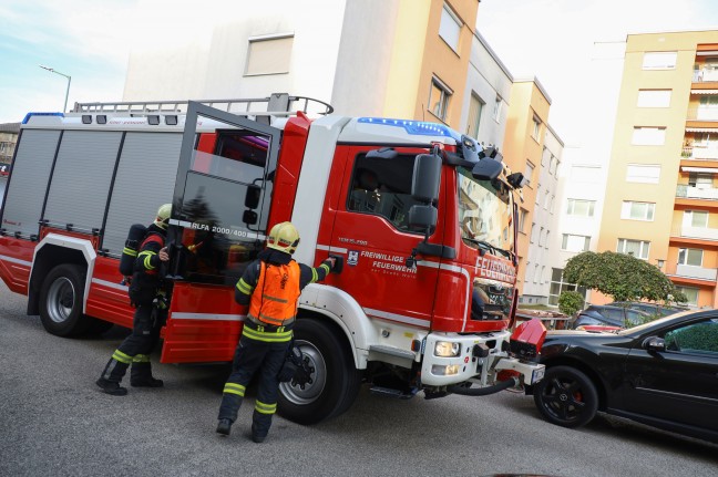 Kleinbrand in einer Wohnung eines Mehrparteienwohnhauses in Wels-Neustadt