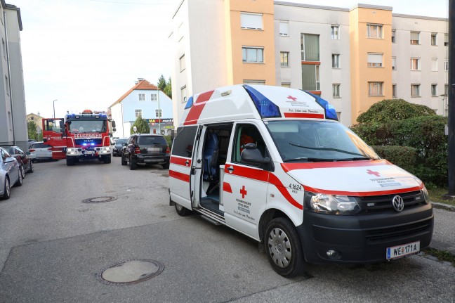 Kleinbrand in einer Wohnung eines Mehrparteienwohnhauses in Wels-Neustadt