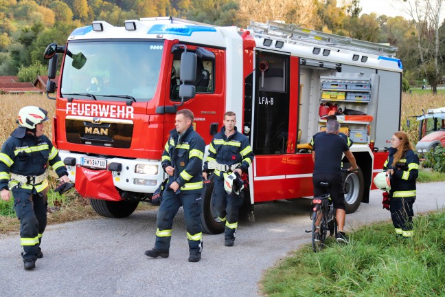 Beginnender Traktorbrand in Linz-Dornach-Auhof noch rechtzeitig entdeckt und eingedmmt