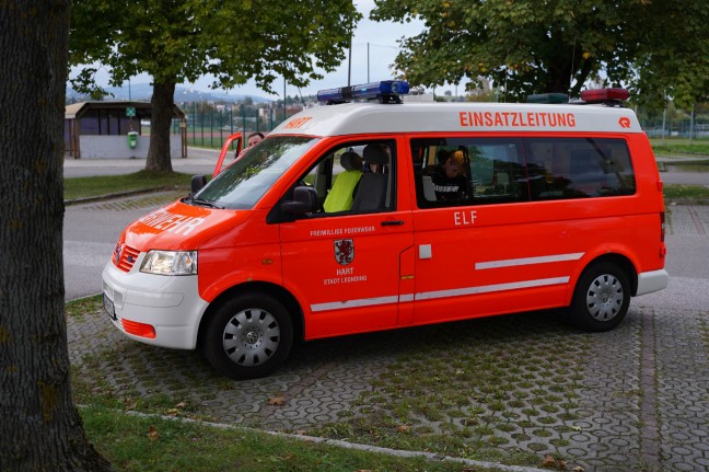 Chlorgasaustritt in einem Hallenbad in Leonding fhrte zu Einsatz zweier Feuerwehren