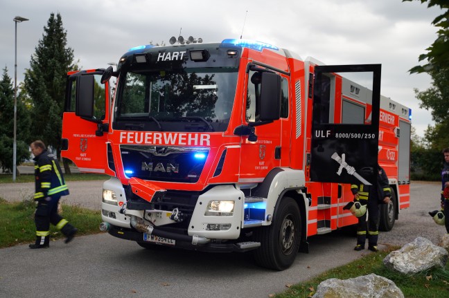 Chlorgasaustritt in einem Hallenbad in Leonding fhrte zu Einsatz zweier Feuerwehren