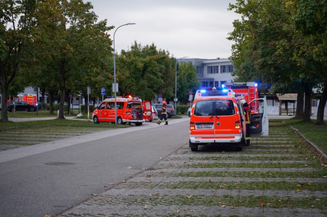 Chlorgasaustritt in einem Hallenbad in Leonding fhrte zu Einsatz zweier Feuerwehren
