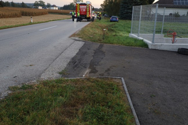 Verkehrsunfall in Gunskirchen fordert einen Leichtverletzten