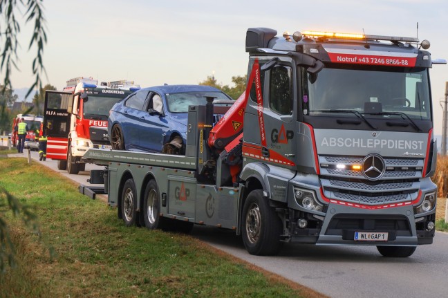 Verkehrsunfall in Gunskirchen fordert einen Leichtverletzten