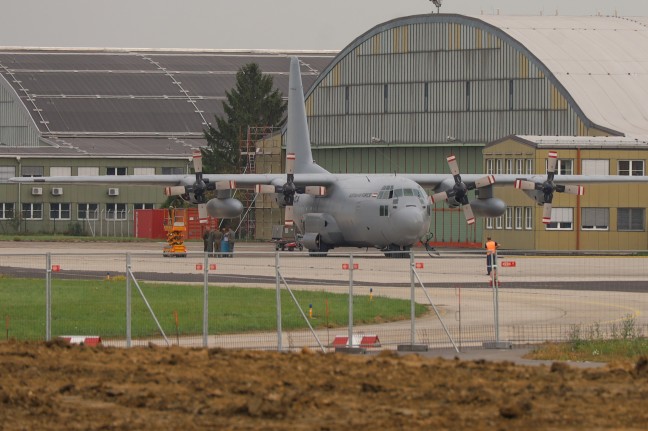 Start erneut abgebrochen: Weiter technische Probleme bei Bundesheer-Hercules in Hrsching