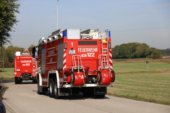 Einsatz zweier Feuerwehren bei Unternehmen in Traun