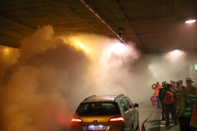 Steinhaus: Herausforderndes Szenario bei groangelegter Einsatzbung im Tunnel Steinhaus-Taxlberg