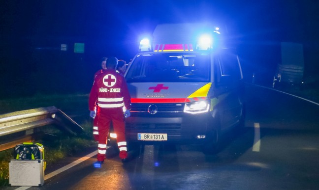 Schwerer Crash auf Braunauer Strae bei Helpfau-Uttendorf fordert vier teils Schwerverletzte