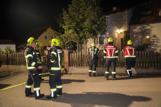 Schnelle Entwarnung bei Brandverdacht im Keller eines Einfamilienhauses in Marchtrenk