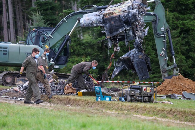 Flugunfallkommission startete Untersuchungen nach Absturz des Bundesheerhubschraubers bei Pramet